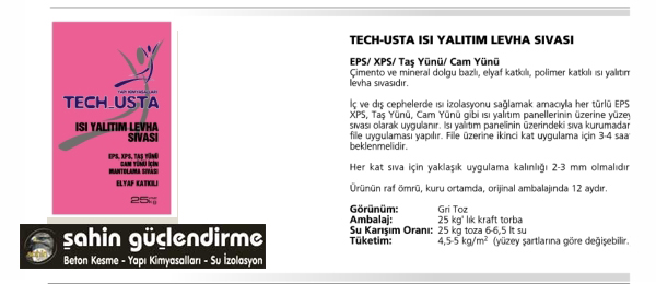 Tech - Usta Yapı Kimyasalları